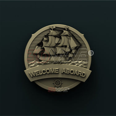 WELCOME ABOARD 3D STL 3DWave